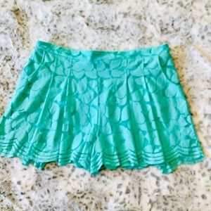 TORRID Pleated Lace Shorts